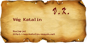 Vég Katalin névjegykártya